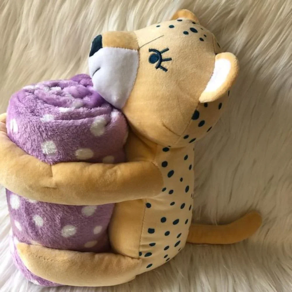 Leopard Stuffed Animal & Blanket Set